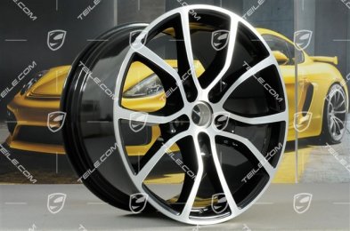 21" Felga Cayenne Exclusive Design, 11J x 21 ET58, czarny perłowy "Jet Black" metalik