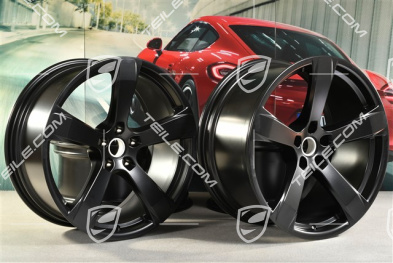 20" komplet felg "Macan Sport", 9J x 20 ET26 + 10J x 20 ET19, czarny satynowy półmat
