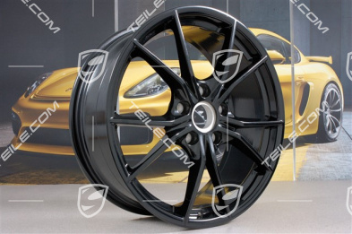 20" Felga Carrera S IV, 8J x 20 ET57, czarny wysoki połysk