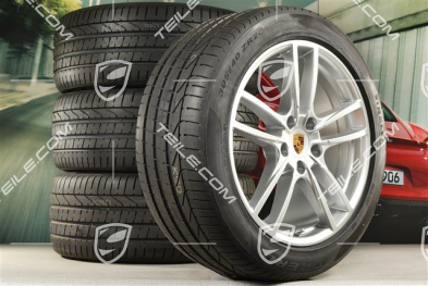 20-inch Cayenne Sport summer wheel set, rims 9J x 20 ET50 + 10,5J x 20 ET64 + NEW Pirelli summer tyres 275/45 R20 (110)Y XL + 305/40 R20 (112)Y XL, with TPMS