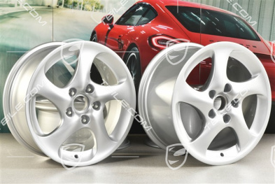 18-inch Turbo Look II wheel set, 8J x 18 ET50 + 10J x 18 ET65