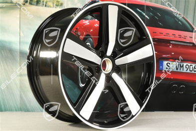 22" Felge Cayenne Exclusive Design Sport, 10J x 22 ET48, schwarz hochglanz