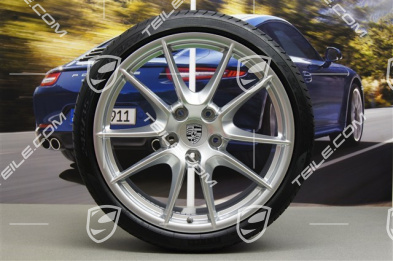 20" Carrera S III Sommerräder Satz, Felgen 8,5J x 20 ET51 + 11J x 20 ET70 + NEUE Pirelli P Zero Sommerreifen 245/35 ZR20 + 295/30 ZR20, ohne RDK-Sensoren