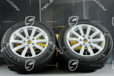 19-inch Cayenne S winter wheel set, rims 8,5J x 19 ET47 + 9,5J x 19 ET54 + NEW Michelin winter tyres 255/55 R19 + 275/50 R19, with TPMS