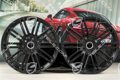 21" komplet felg Turbo III, facelift, 10J x 21 ET50, czarny satytnowy półmat