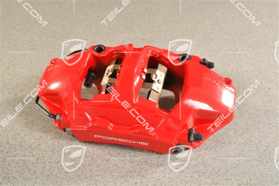 Brake calliper, Red, rear axle, L