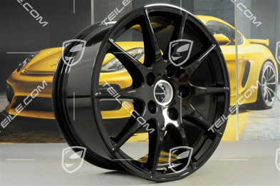 18" Panamera S Felgensatz, 8J x 18 ET59 + 9J x 18 ET53, schwarz hochglanz