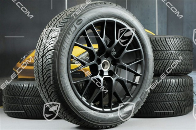 20-inch winter wheels set RS SPYDER, rims 9J x 20 ET26 + 10J x 20 ET19 + Michelin Latitude Alpin 2 winter tyres 265/45 R20 + 295/40 R20, satin black, with TPMS