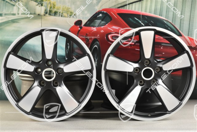 20" Felgensatz Sport Classic "50 Jahre 911", 9J x 20 ET51 + 11,5J x 20 ET48, in Schwarz