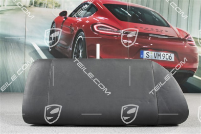 Lordosenstütze / Mittelteil, Leder, Schwarz, Cabrio, L