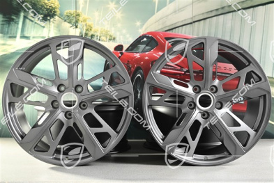 21" Wheel rim set Cross Turismo Design, 9,5J x 21 ET60 + 11,5J x 21 ET66, Vesuvius grey