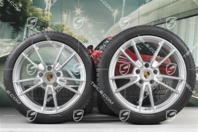 19"+20" koła zimowe Carrera, komplet, felgi 8,5J x 19 ET52 + 11J x 20 ET66 + opony zimowe Continental 235/40 R19 + 295/35 R20, z czujnikami ciśnienia, DOT 2022
