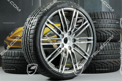 20" Komplet kół zimowych Turbo III, 8,5J x 20 ET51 + 11J x 20 ET70 + NOWE opony zimowe Pirelli 245/35 ZR20 + 295/30 ZR20, z czujnikami ciśnienia RDK