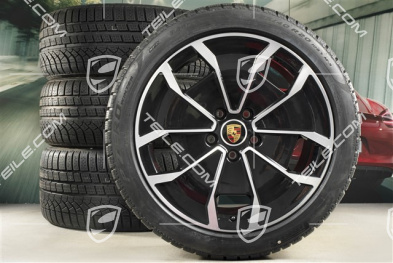 20" koła zimowe Turbo Aero Design, komplet, felgi 9J x 20 ET54 + 11J x 20 ET60 + NOWE opony zimowe Pirelli 245/45 R20 + 285/40 R20