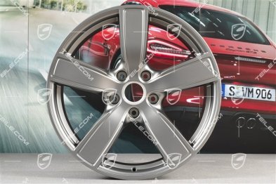 20-inch wheel rim set Carrera Sport, 11,5J x 20 ET76 + 8,5J x 20 ET49,, Platinum satin-mat