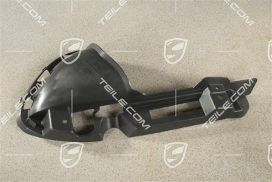 Prowadnica powietrza / 3,0L 4,2L, Diesel, czarna satyna, L