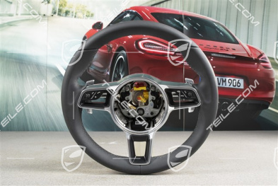 Multi-function steering wheel, black
