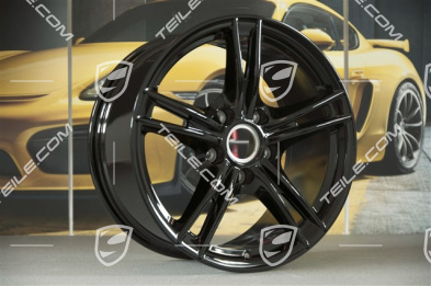 18" Boxster S II Felge, 9J x 18 ET43, schwarz hochglanz