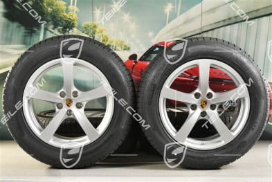 18-inch "Macan" Winter wheel set, rims 8J x 18 ET21 + 9J x 18 ET21 + Pirelli winter tyres 235/60 ZR 18 + 255/55 ZR 18, with TPMS