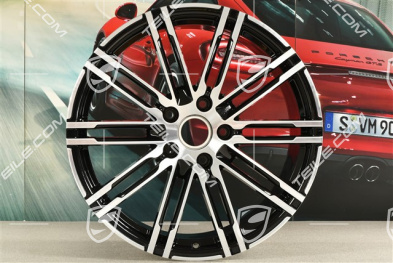 20" Felge, Turbo III, 10J x 20 ET50, schwarz hochglanz