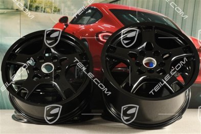 19" Felgensatz Carrera S, 8J x 19 ET57 + 11J x 19 ET67, schwarz