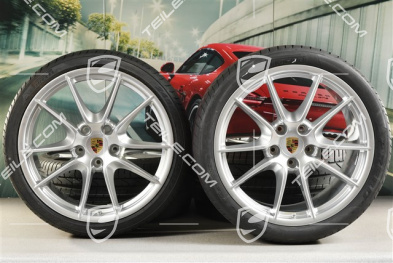 20" Sommerräder Satz Carrera S III, 8,5J x 20 ET51 + 11J x 20 ET52 + Pirelli Sommerreifen 245/35 ZR20 + 305/30 ZR20, mit RDK-Sensoren