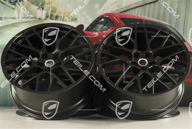 21" komplet felg RS Spyder, 9,5J x 21 ET27 + 10J x 21 ET19, czarny półmat