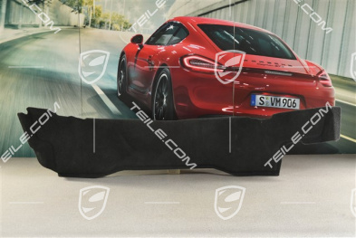 Spyder, Kofferraumabdeckung / Rückwandverkleidung, Teppich, Schwarz