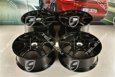 19" Felgensatz Carrera S, 8J x 19 ET57 + 11J x 19 ET67, schwarz