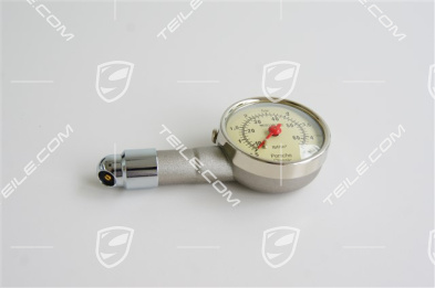 Tyre pressure gauge Porsche Classic, with leather case