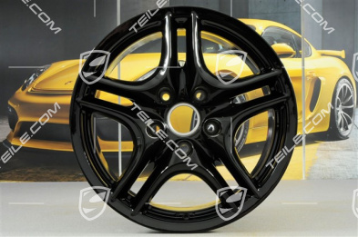 18" Felgensatz Cayenne Turbo II, 8J x 18 ET 57, Facelift, schwarz hochglanz