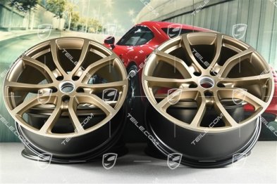 21" Komplet felg Cayenne Exclusive Design, 11J x 21 ET49 + 9,5J x 21 ET46, do Cayenne Coupé, neodyme