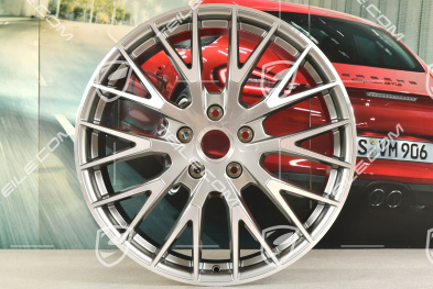 21" Felge Panamera Exclusive Design, 9,5J x 21 ET71, Platinsilber-Metallic