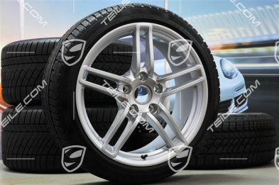19" Komplet kół zimowych Carrera, felgi 8,5J x 19 ET54 + 11J x 19 ET48 + NOWE opony zimowe Continental 235/40 R19 + 295/35 R19, z czujnikami ciśni