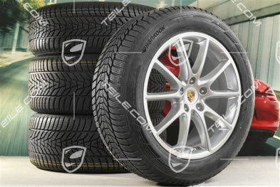 20" koła zimowe Cayenne Design, komplet, felgi 9J x 20 ET50 + 10,5J x 20 ET64 + opony zimowe Hankook 255/55 R20 + 295/45 R20, z czujnikami ciśnienia