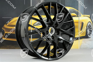 21" Felga Panamera Sport Design, 9,5J x 21 ET71, czarny wysoki połysk