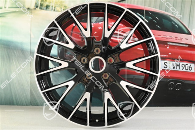 21" Felge Panamera Exklusive Design, 10,5J x 21 ET71, schwarz hochglanz