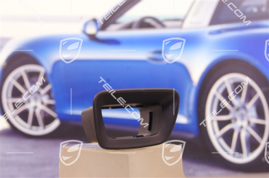 Hazard warning light switch cover / chassis, Black