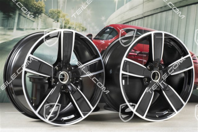 22" Felgensatz Cayenne Sport Classic, 10J x 22 ET48 + 11,5J x 22 ET61, tiefschwarz-metallic, Standard SUV