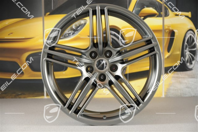 19"-inch alloy wheel set Macan Design, 8J x 19 ET21 + 9J x 19 ET21, Platinum satin-matt