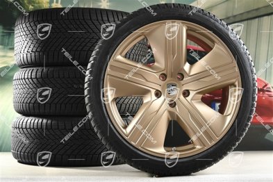 22" Macan Exclusive Design Winterräder Satz, Felgen 9J x 22 ET29 + 11J x 22 ET47 + NEUE Pirelli Winterreifen 255/40 R22 + 295/35 R22, neodyme