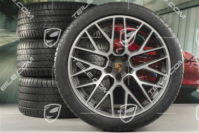 21" RS Spyder Design summer wheel set, wheel rims 9,5J x 21 ET27 + 10J x 21 ET19 + Michelin summer tyres 265/40 R21 + 295/35 R21, with TPM