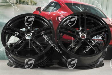 19" Felgensatz Macan Turbo, 8J x 19 ET21 + 9J x 19 ET21, schwarz hochglanz