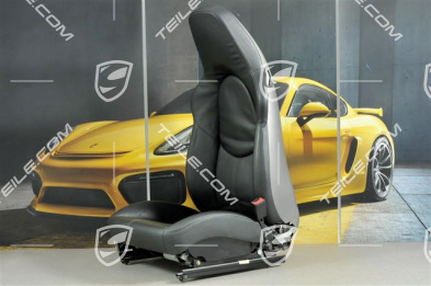 Sportsitz, el einstellbar, heizung, Lordosenstuetze, Leder, Schwarz, ohne Airbag, R