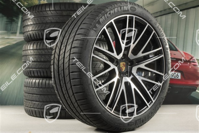 21" Turbo Design summer wheel set, wheel rims 9,5J x 21 ET27 + 10J x 21 ET19 + Michelin summer tyres 265/40 R21 + 295/35 R21, with TPM