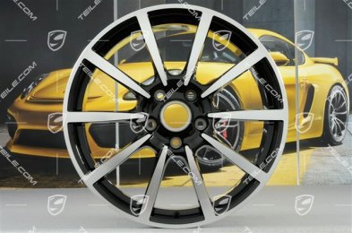 20" Felgensatz Carrera Classic, 8J x 20 ET57 + 10J x 20 ET45, in Schwarz Hochglanz