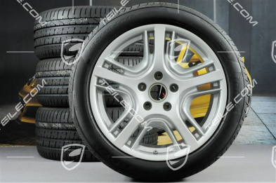 19" Panamera Design Komplet kół letnich, felgi 9J x 19 ET 60 + 10J x 19 ET61 + opony letnie 255/45 R19+285/40 R19, czujniki ciśnienia RDK