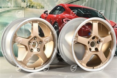 20" Komplet felg "25 Jahre Boxster", 8,5J x 20 ET57 + 10,5J x 20 ET47, neodyme