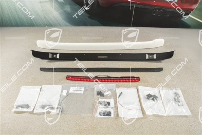 Roof moulding cover (spoiler) for coupé, with brake light, complete