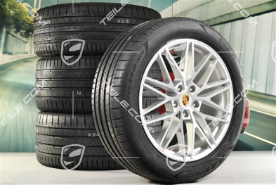 21-inch Cayenne Coupe RS Spyder Design summer wheel set, rims 9,5J x 21 ET46 + 11,0J x 21 ET49 + NEW Pirelli P Zero summer tyres 285/45 R21 + 315/40 R21, with TPMS